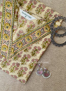 "Mittika" Hand Block Printed Bagru Cotton kurta