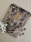 "Heer" Grey Brown Printed Cotton kurta