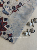 "Heer" Grey Maroon Printed Cotton kurta