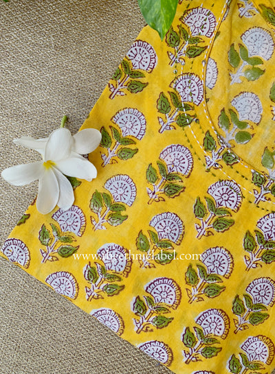 "Nirmaya" Hand Block Printed Cotton kurta