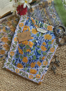 "Sumiran" Hand Block Printed Cotton kurta with dupatta (2pc)