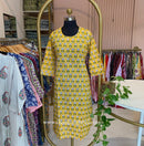 "Nirmaya" Hand Block Printed Cotton kurta