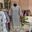 "Parijat" Hand Block Printed Cotton Kurta