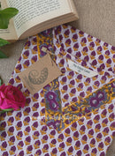 "Jannat" Hand Block Printed Cotton kurta