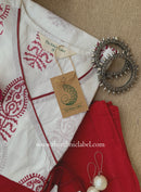 "Humrah" Hand Block Printed Cotton kurta with pant- 2pc