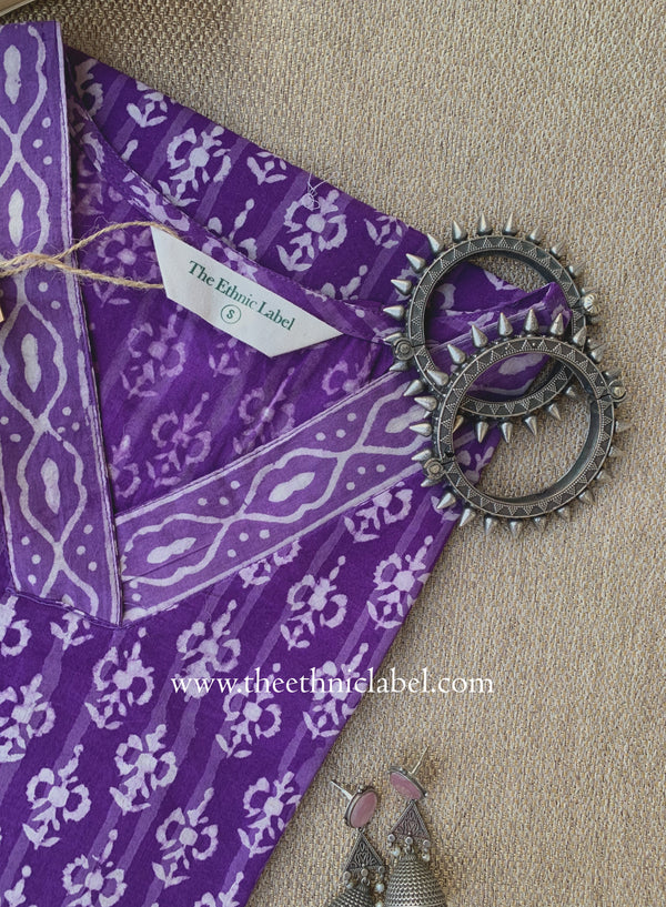 "Mirana" Hand Block Printed Cotton kurta