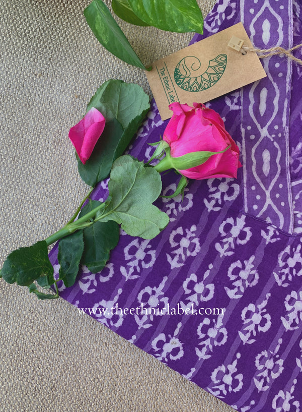 "Mirana" Hand Block Printed Cotton kurta