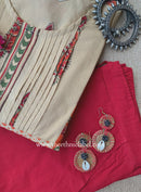 "Chandan" Hand Block Printed Cotton kurta pant set- 2pc
