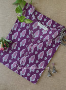 "Kali" Purple Cotton kurta - Big Size