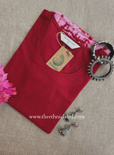 "Aaryahi" Tie and Dye Cotton kurta