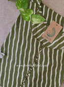 "Tamanna" Mehndi Lehirya Cotton kurta - Big Size