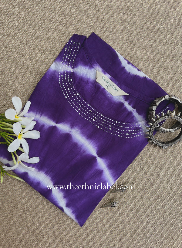 "Mehraab" Tie and Dye Cotton kurta