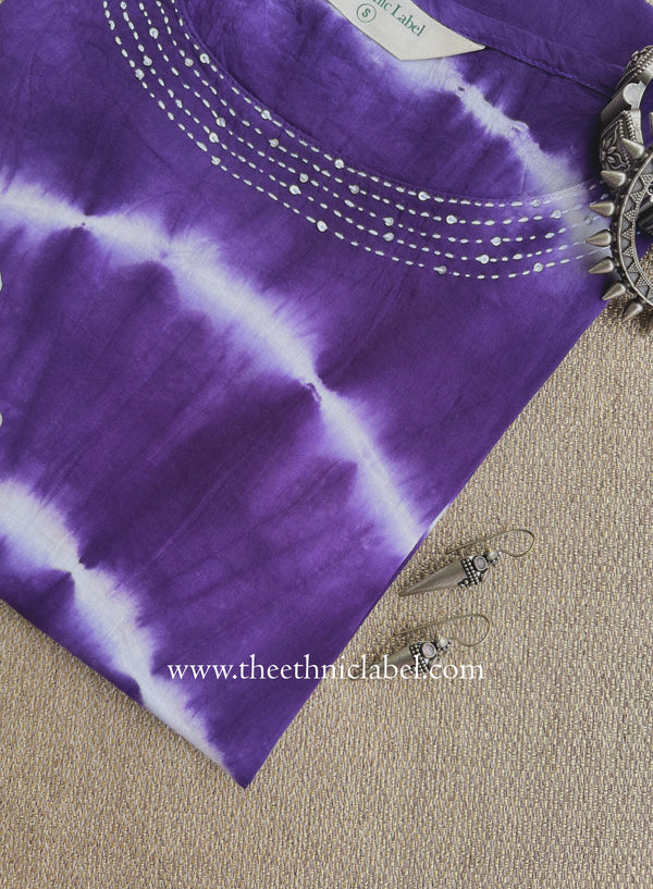 "Mehraab" Tie and Dye Cotton kurta
