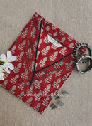 "Vriha" Hand Block Printed Bagru Maroon Cotton kurta