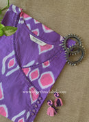 "Tarana" Purple Cotton kurta - Big Size