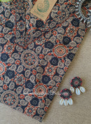 "Sulbha" Black Cotton kurta - Big Size