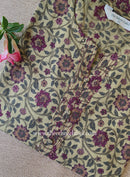 "Nigaar" Beige Cotton kurta - Big Size