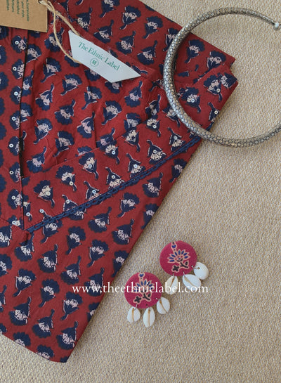 "Apurva" Laced Cotton kurta