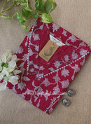 "Shivika" Laced Cotton kurta