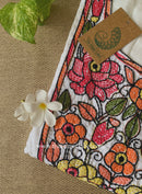 "Nirupa" Embroidered White Cotton kurta