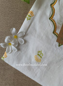 "Neerja" Scalloped Printed White Cotton kurta
