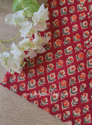 "Anvika" Hand Work Red Cotton Kurta