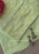 Elara Green Polka Cotton Co-ord Set(2pc)
