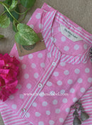Elara Pink Polka Cotton Co-ord Set(2pc)