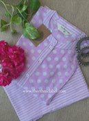 Elara Purple Polka Cotton Co-ord Set(2pc)