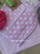 Elara Purple Polka Cotton Co-ord Set(2pc)