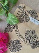 "Tamira" Embroidered Beige Cotton kurta