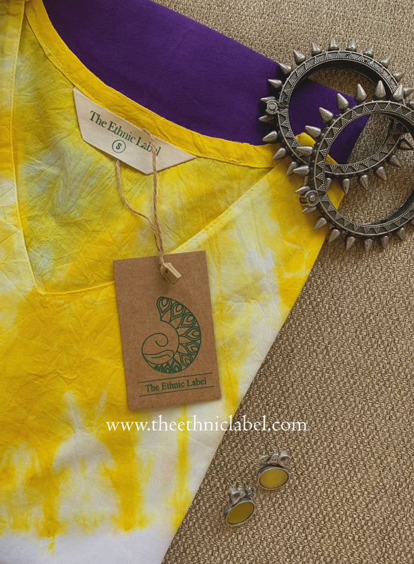 "Chitrang" Tie and Dye Cotton kurta