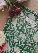 "Panna" Hand Block Printed Bagru Green Cotton kurta