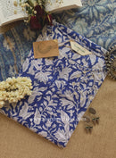 "Kimaya" Hand Block Printed Cotton kurta with kota doria dupatta (2pc)