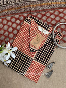 Umang Hand Block Printed Bagru Cotton kurta with with kota doria dupatta(2pc)