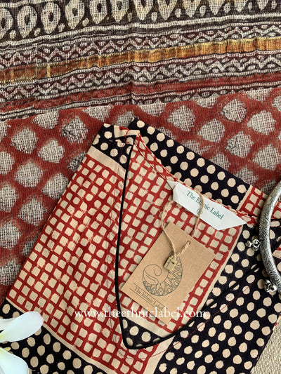 Umang Hand Block Printed Bagru Cotton kurta with with kota doria dupatta(2pc)