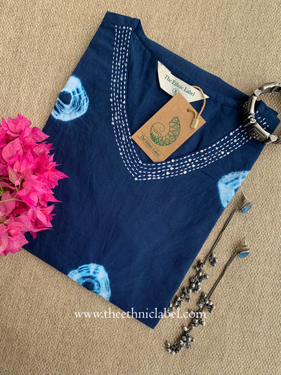 "Nirva" Tie and Dye Cotton kurta