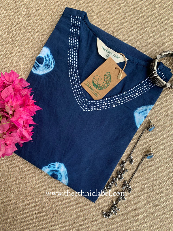 "Nirva" Tie and Dye Cotton kurta