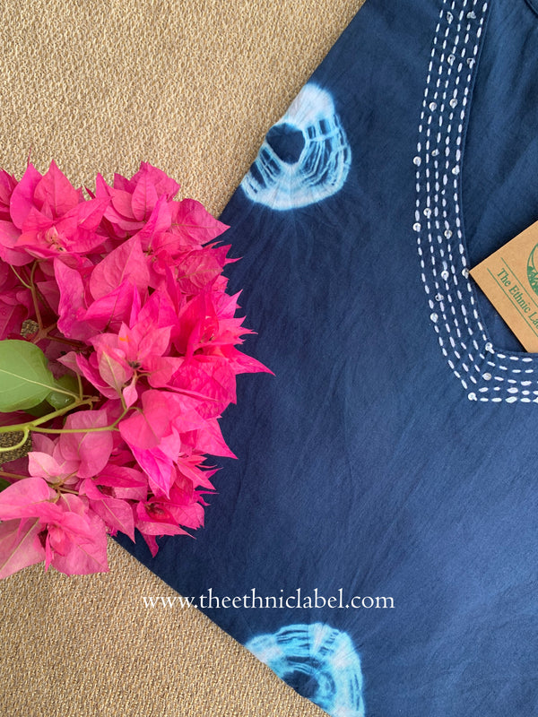 "Nirva" Tie and Dye Cotton kurta