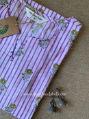 "Pavani" Hand Block Printed Cotton kurta