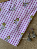 "Pavani" Hand Block Printed Cotton kurta