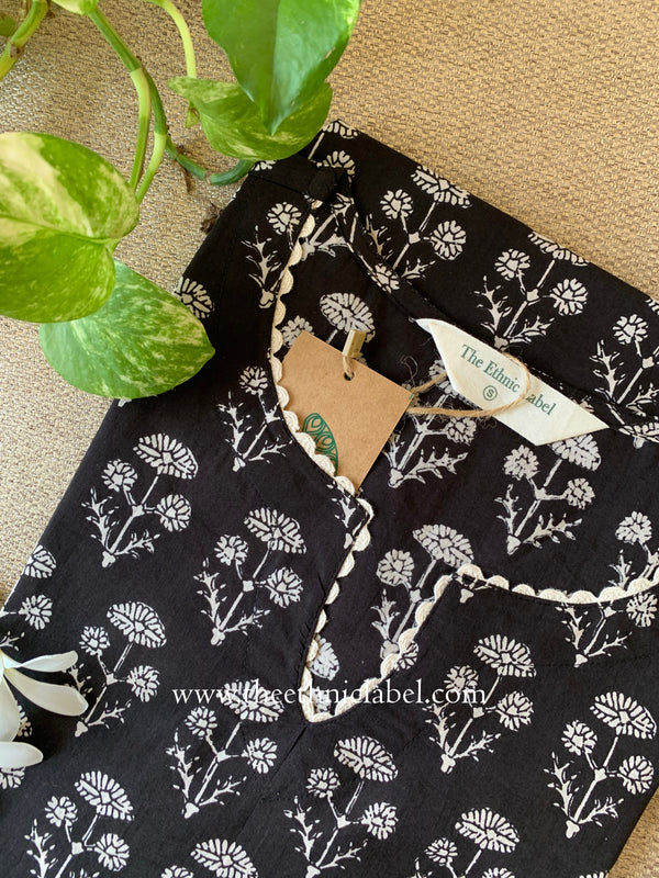 "Surbhi" Laced Cotton kurta