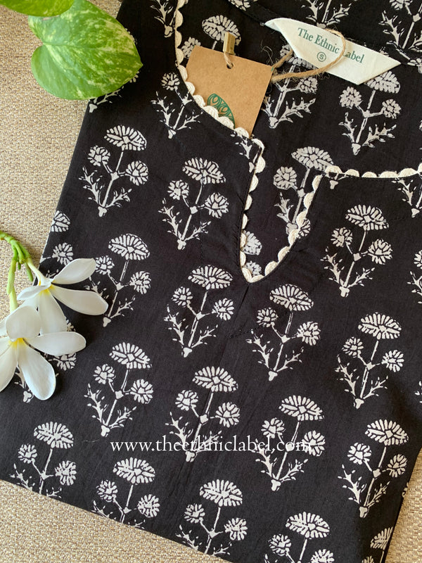 "Surbhi" Laced Cotton kurta