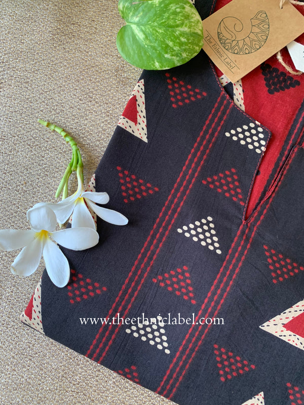 "Shifa" Printed Cotton kurta