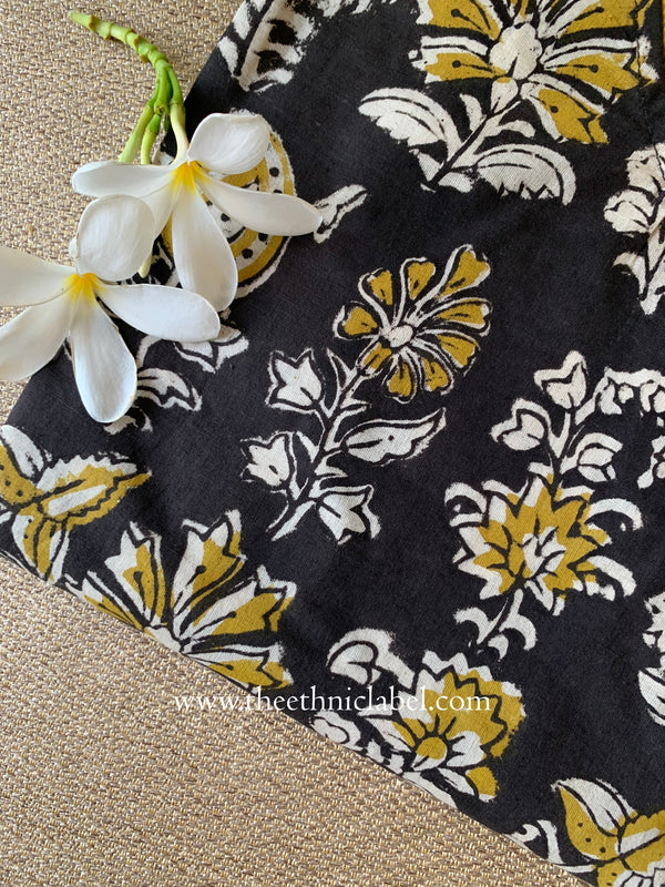 "Virsa" Hand Block Printed Bagru Cotton kurta