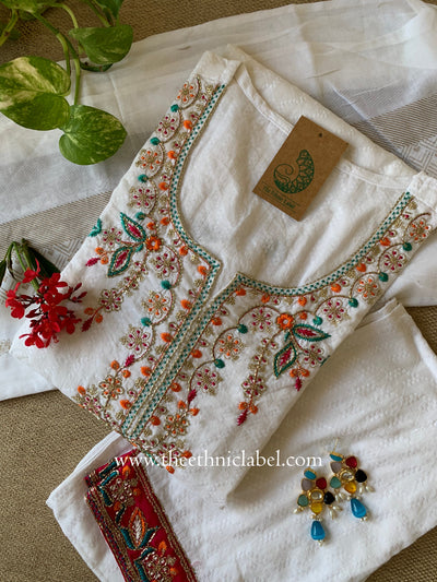 "Simaran" Cotton Kurta Set with Dupatta(3pc)