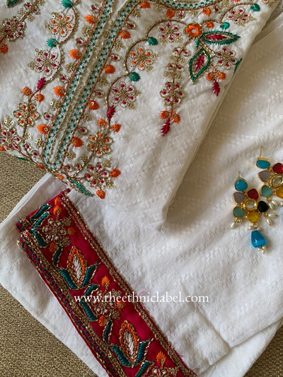 "Simaran" Cotton Kurta Set with Dupatta(3pc)
