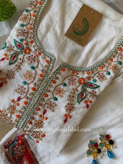 "Simaran" Cotton Kurta Set with Dupatta(3pc)
