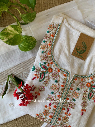 "Simaran" Cotton Kurta Set with Dupatta(3pc)