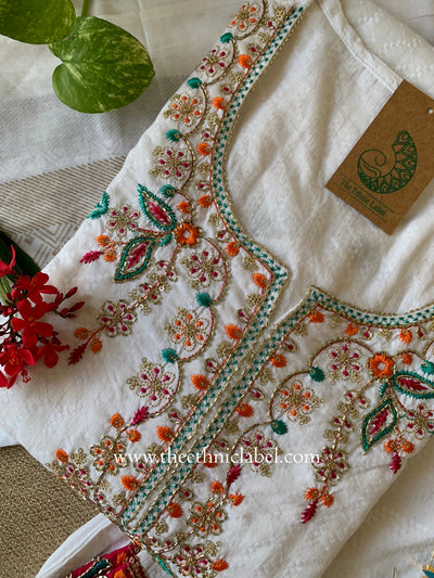 "Simaran" Cotton Kurta Set with Dupatta(3pc)